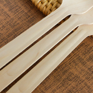 160mm Biodegradable Wooden Cutlery Forks