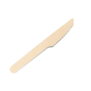 140mm Biodegradable Wooden Cutlery Knives