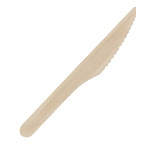 160mm Reinforced Eco-Friendly Disposable Wooden Knife