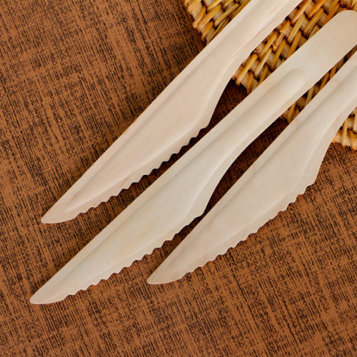 160mm Reinforced Eco-Friendly Disposable Wooden Knife