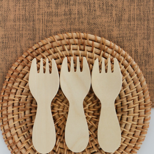 80mm Eco-Friendly Disposable Wooden Spork