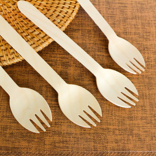 160mm Eco-Friendly Disposable Wooden Spork