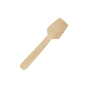 95mm Eco-Friendly Disposable Wooden Spoon | Ice cream spoon