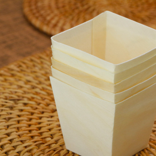 45mm Eco-Friendly Disposable Wooden Cup