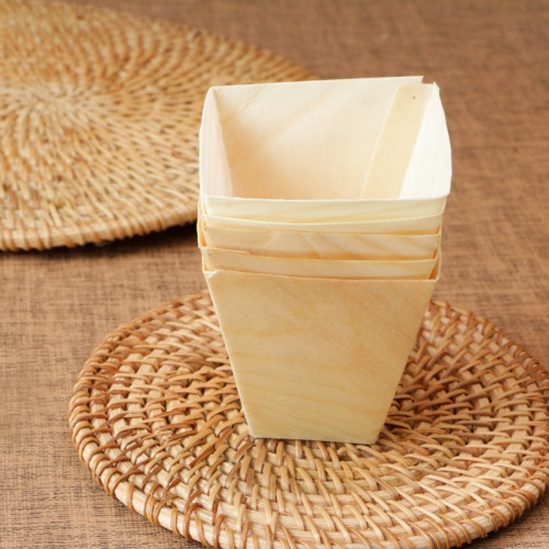 55mm Eco-Friendly Disposable Wooden Cup