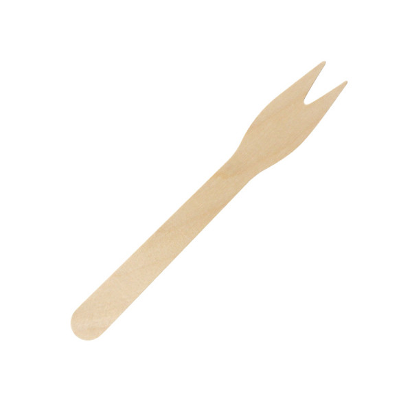 120mm Eco-Friendly Disposable Wooden Fork | Sustainable & Biodegradable Cutlery for Catering & Events