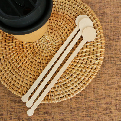 180mm Eco-Friendly Disposable Wooden Coffee Stir Sticks | Biodegradable Stirrer for Hot Drinks