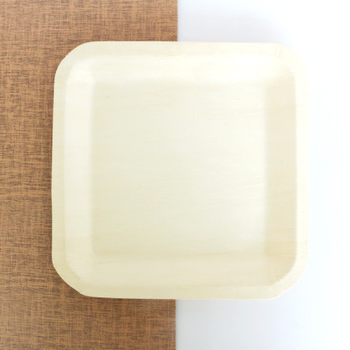 Large square plate Eco-Friendly Disposable Wooden Plate