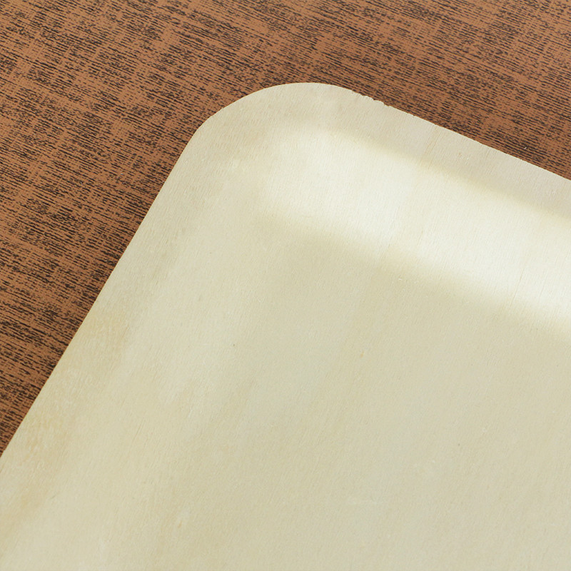  disposable wooden large round plate
