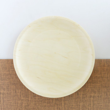 Large round plate Eco-Friendly Disposable Wooden Plate
