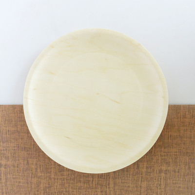 Large round plate Eco-Friendly Disposable Wooden Plate