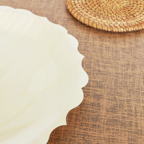 Petal plate Eco-Friendly Disposable Wooden Plate