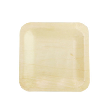 Small square plate Eco-Friendly Disposable Wooden Plate