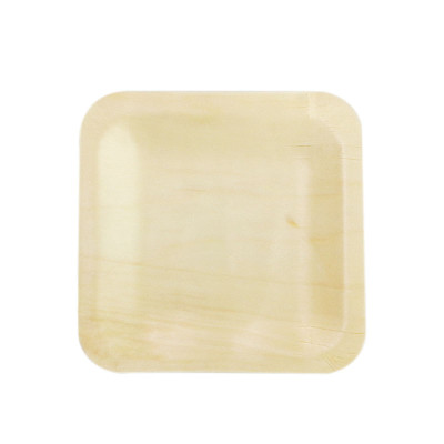 Small square plate Eco-Friendly Disposable Wooden Plate