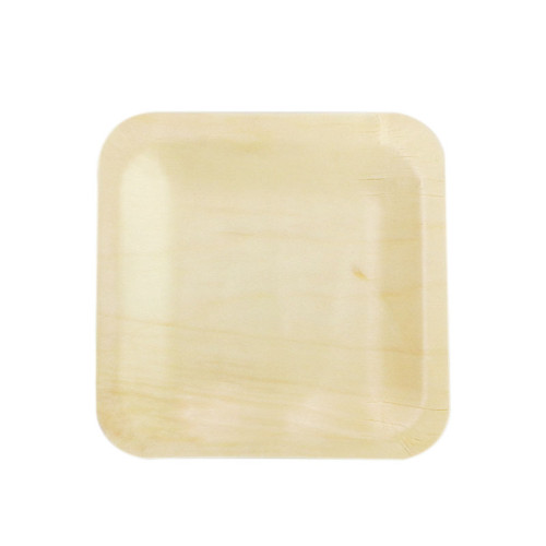 Small square plate Eco-Friendly Disposable Wooden Plate