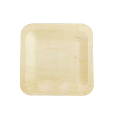 Small square plate Eco-Friendly Disposable Wooden Plate