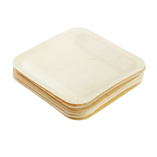 Small square plate Eco-Friendly Disposable Wooden Plate