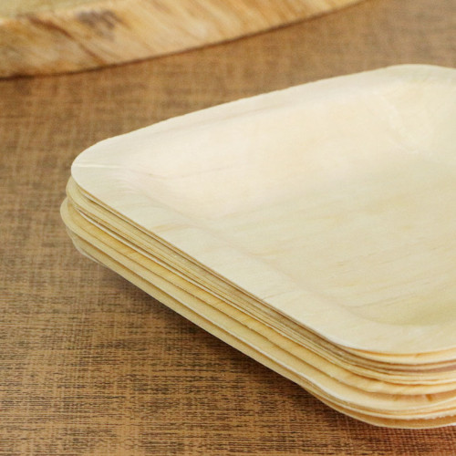 Small square plate Eco-Friendly Disposable Wooden Plate