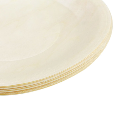 Small round plate Eco-Friendly Disposable Wooden Plate