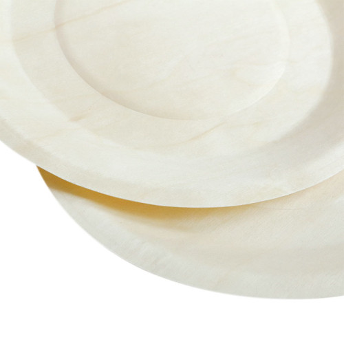 Small round plate Eco-Friendly Disposable Wooden Plate