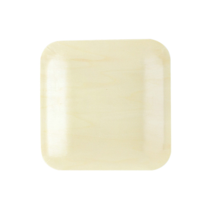 Medium square plate 2 Eco-Friendly Disposable Wooden Plate