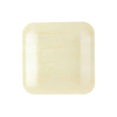 Medium square plate 2 Eco-Friendly Disposable Wooden Plate