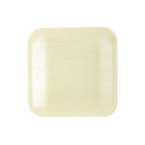 Medium square plate 2 Eco-Friendly Disposable Wooden Plate