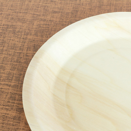 Medium round plate 2 Eco-Friendly Disposable Wooden Plate