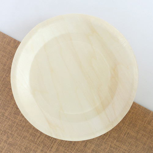 Medium round plate 2 Eco-Friendly Disposable Wooden Plate