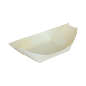 Medium-sized Eco-Friendly Disposable Wooden Boat plates