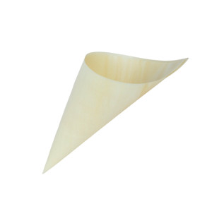 125mm Eco-Friendly Disposable Wood Cones Pearl Cocktail Picks Fancy Bamboo Toothpicks for Appetizers