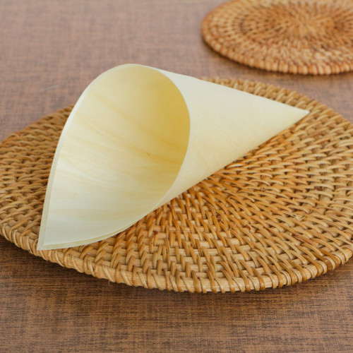 185mm Eco-Friendly Disposable Wooden Cone