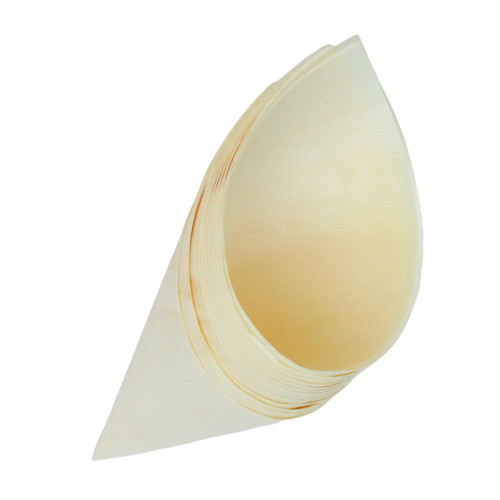 200mm Eco-Friendly Disposable Wooden Cone