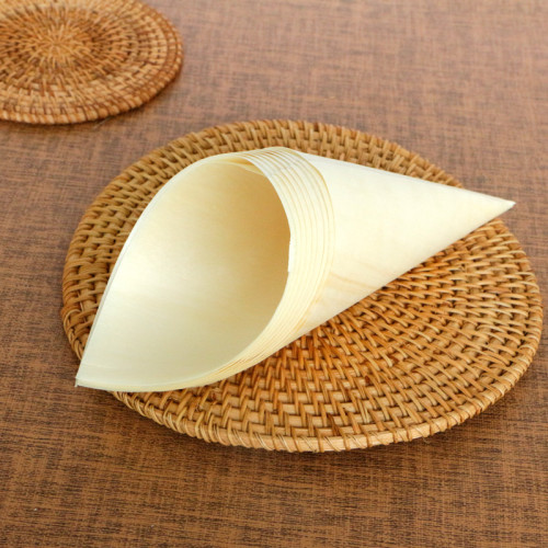 200mm Eco-Friendly Disposable Wooden Cone