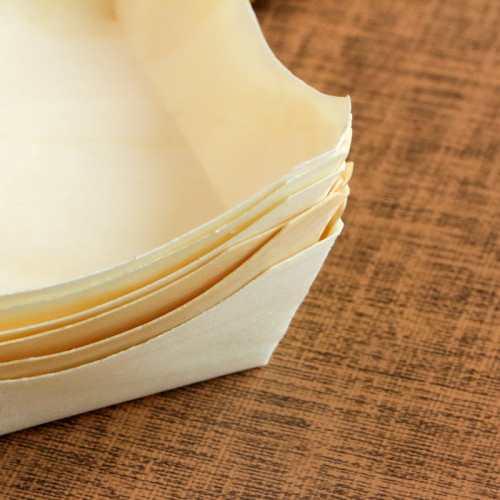 100mm Eco-Friendly Disposable Wooden Mousse Box