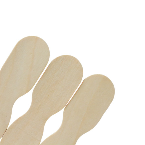 75mm Eco-Friendly Disposable Wooden Ice Cream Spoon