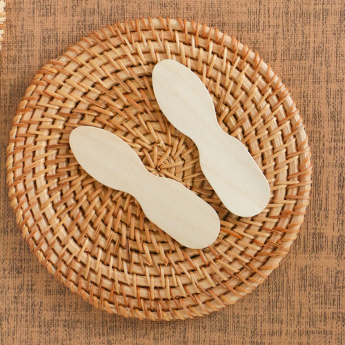 75mm Eco-Friendly Disposable Wooden Ice Cream Spoon