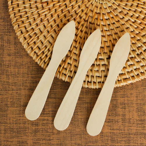 125mm Eco-Friendly Disposable Wooden Ice Cream Spoon