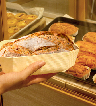 Large-sized Eco-Friendly Disposable Wooden Bread Box Wholesale