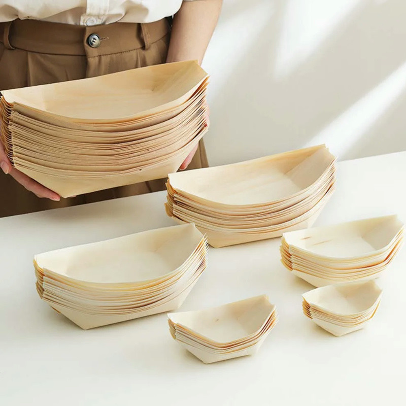 The Creation of Disposable Wooden Boat: From Nature's Wood to Table Art