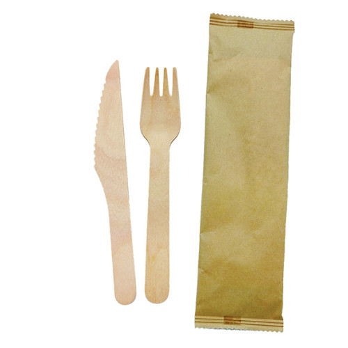 Wholesale FSC Certified Eco-Friendly Disposable Wooden Cutlery Kit Set - Biodegradable, Custom OEM & ODM Services for Distributors and Importers