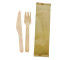 Disposable Wooden Cutlery Set Wholesale | Eco-friendly Disposable Wooden Knife Fork 2 Piece Kit