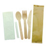 Disposable Wooden Cutlery Kit Set 2 In 1 | Factory Direct