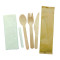 Biodegradable Wooden Cutlery Set 3 in 1 Wholesale