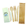 Biodegradable Wooden Cutlery Set 3 in 1 | Wholesale