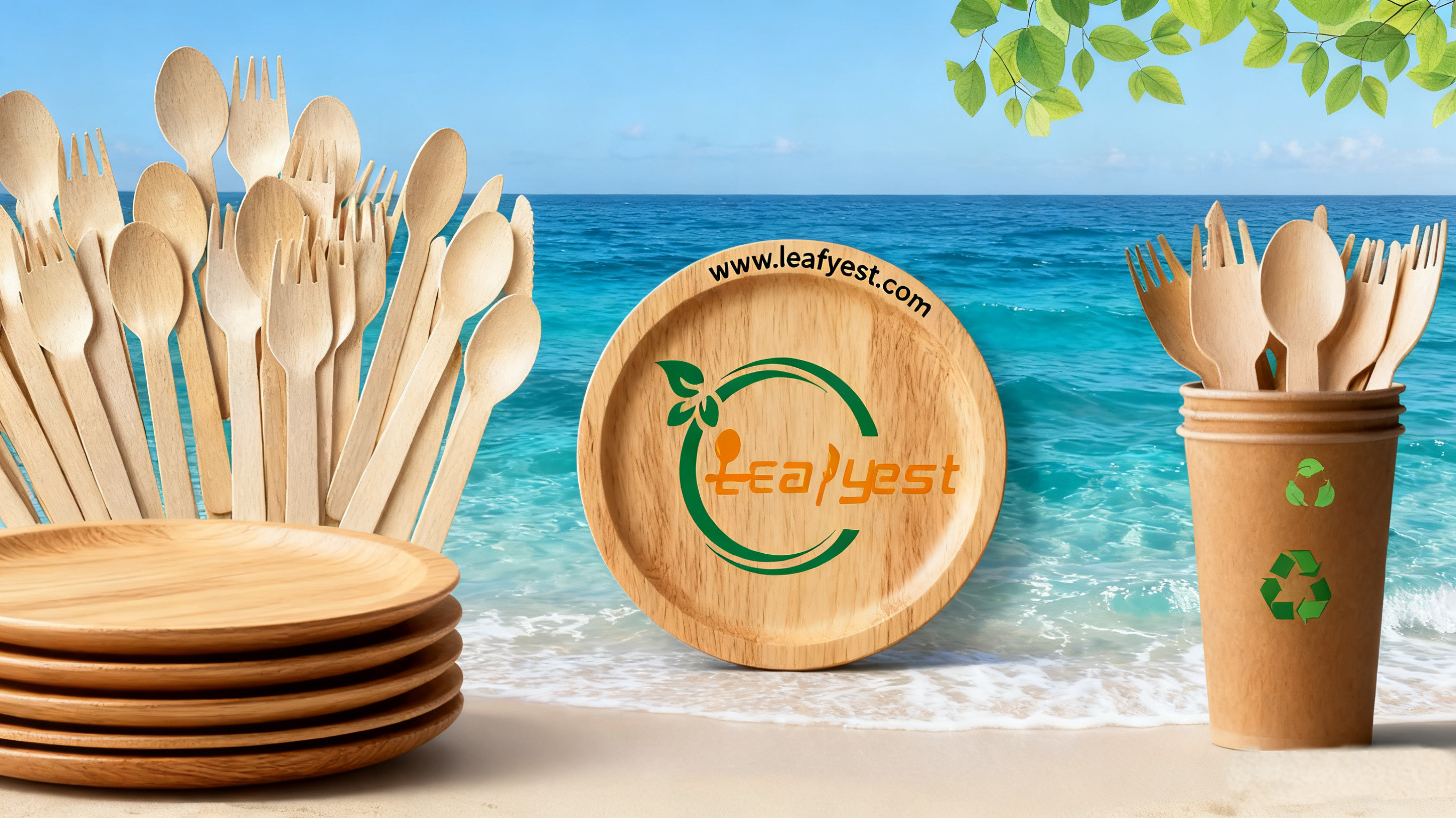 dispsaoble wooden cutlery