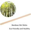 190mm Disposable Bamboo Rounded End Coffee Stirrer
