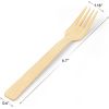 170 mm Natural Bamboo Disposable Forks - Biodegradable and Eco-Friendly Utensils for Outdoors, Parties, and Events