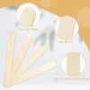 Straight Edge Wooden Popsicle Sticks for Crafts, Wooden Craft Sticks, Wide Lollipop Sticks, Treat Sticks Ice Pop Sticks for Creative Designs or Kids Education, Home Art Projects