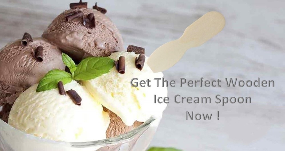 Wooden Ice Cream Spoon